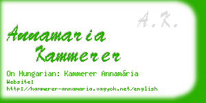 annamaria kammerer business card